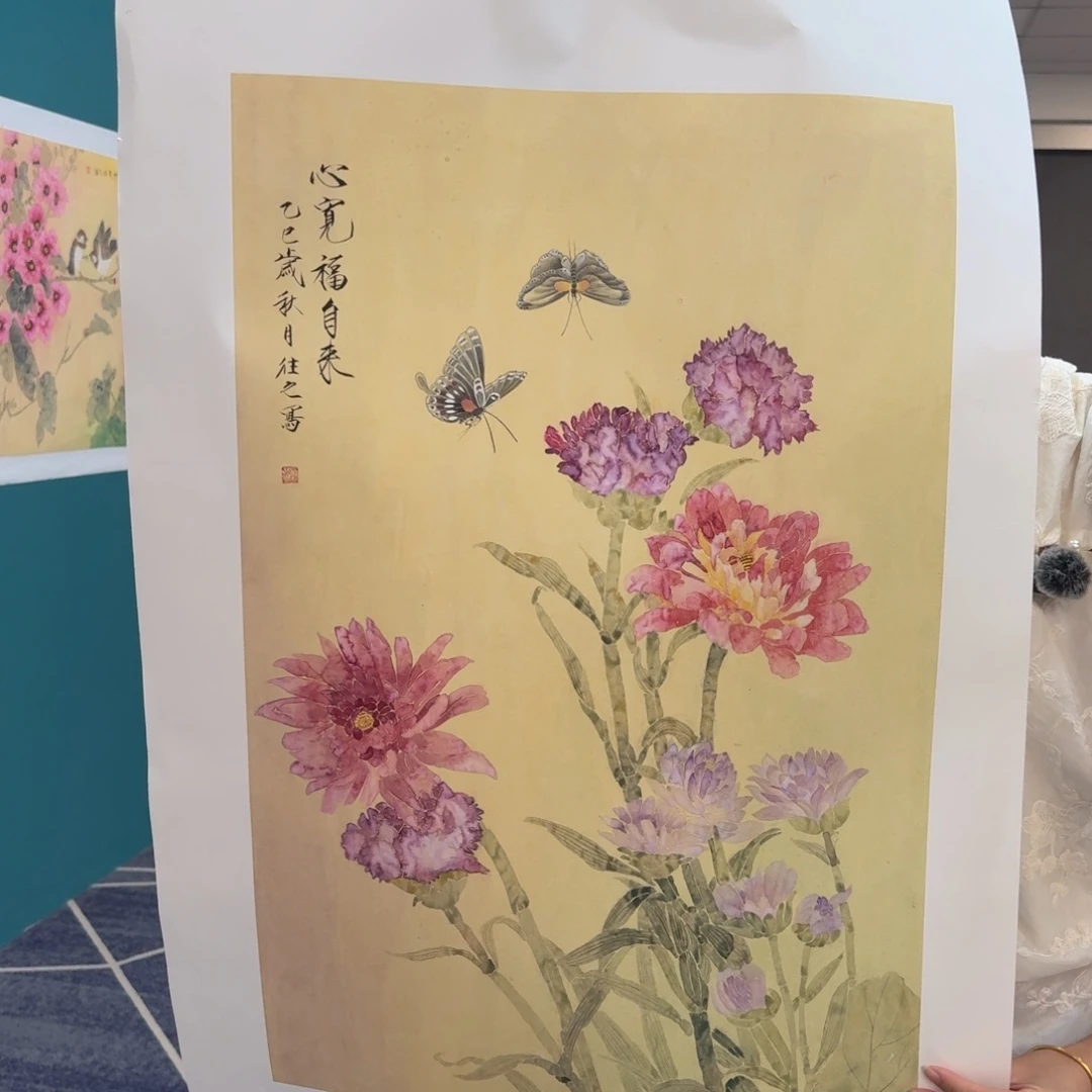 国画国画作品山水花鸟