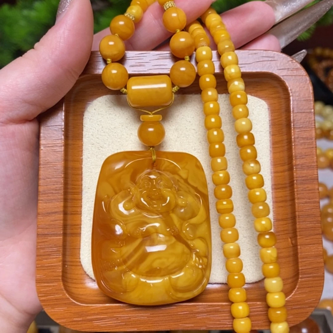 【闪购商品】未镶嵌颈饰蜜蜡项链