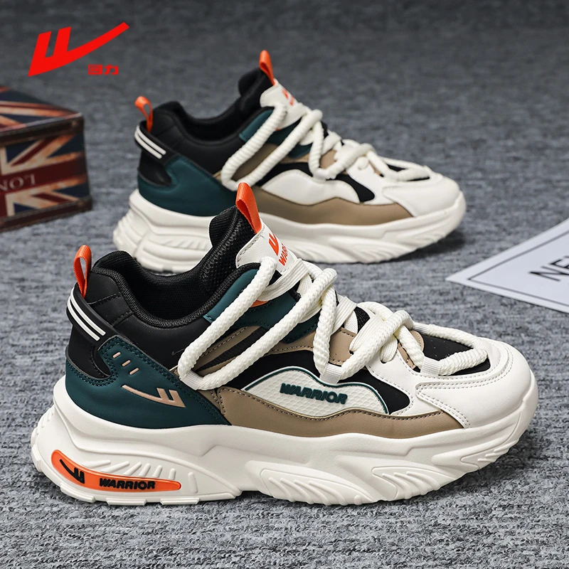 回力男鞋冬季2025新款时尚百搭高级感休闲鞋厚底增高跑步老爹潮鞋