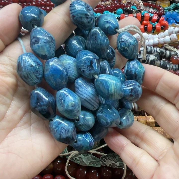大***羊玛瑙/玉髓未镶嵌颈饰