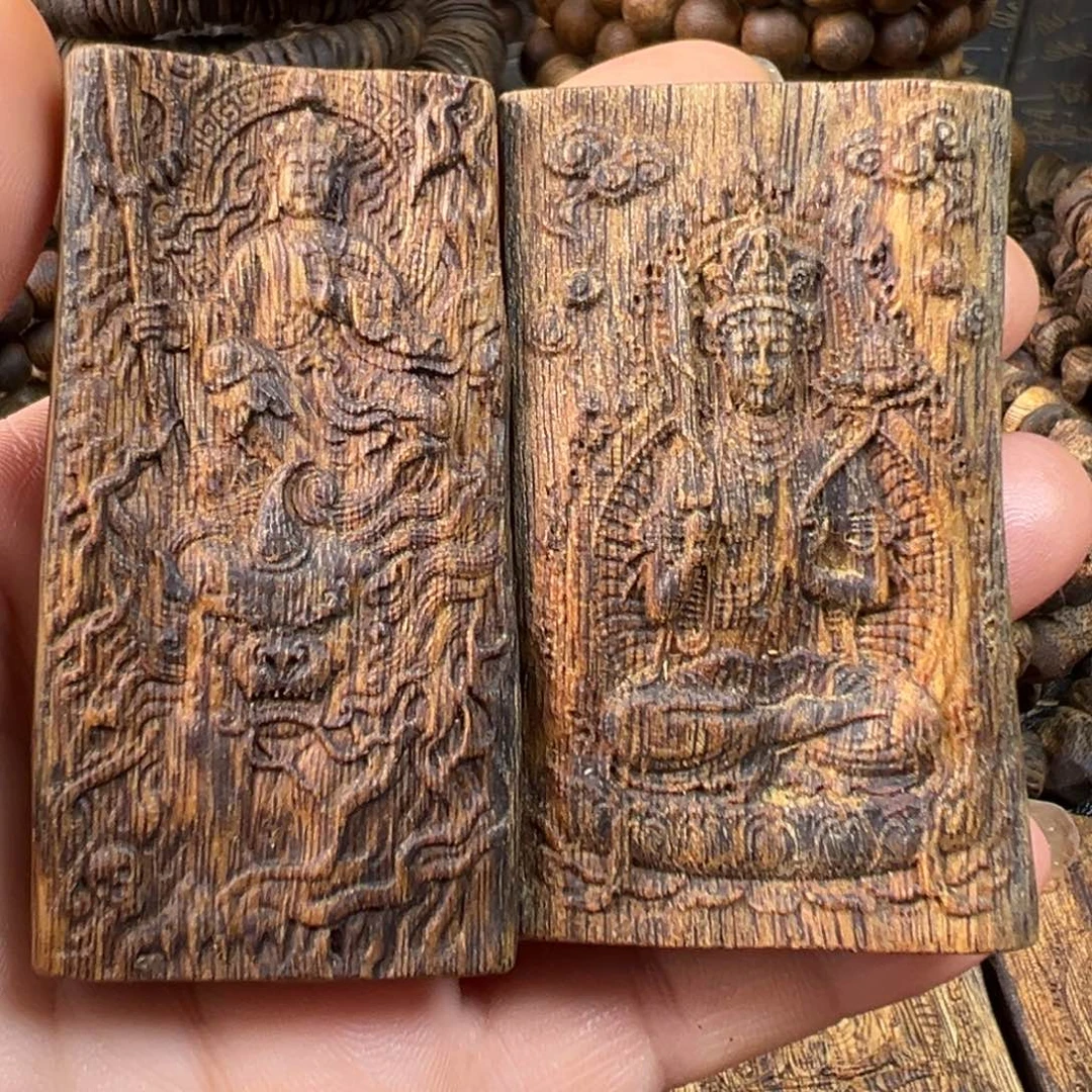 吊坠沉香呼*奇楠吊坠2个