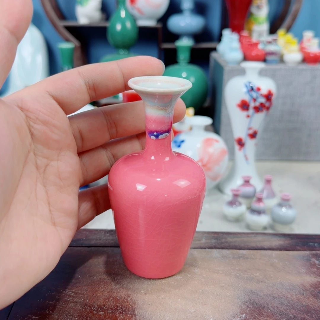 陶瓷手工小花器摆件