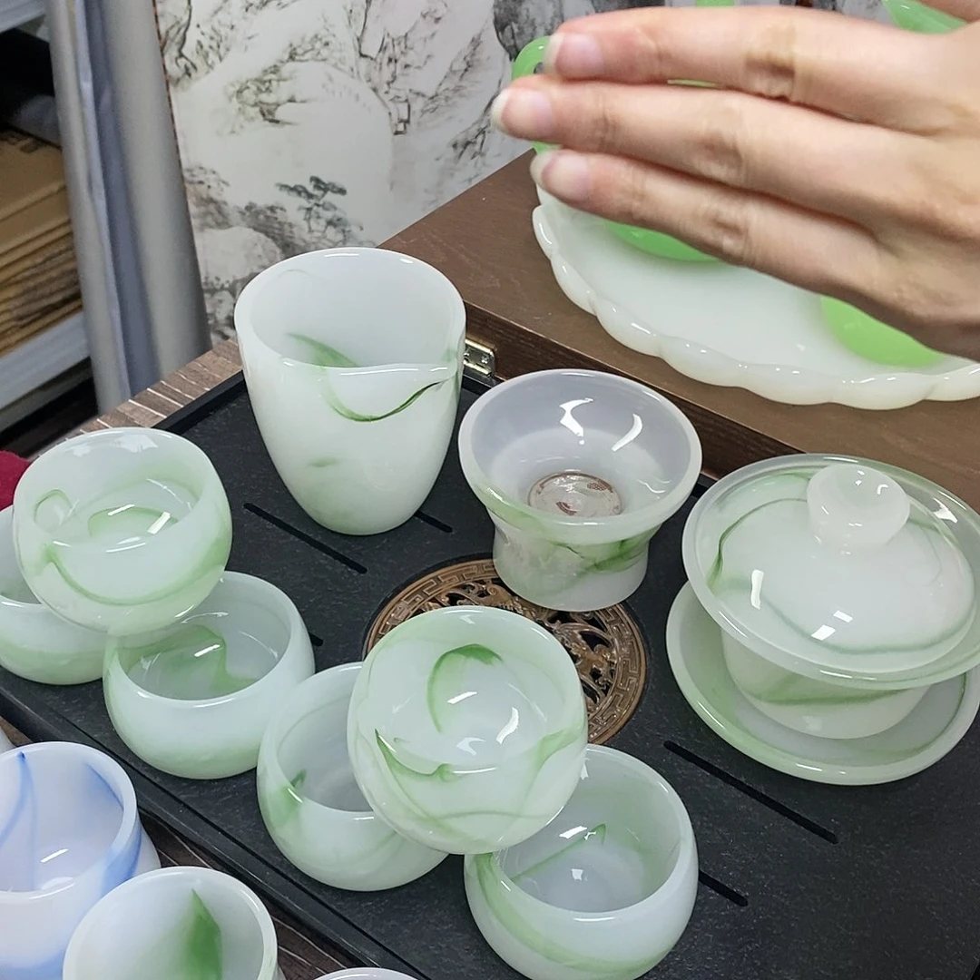 高端琉璃茶具套装