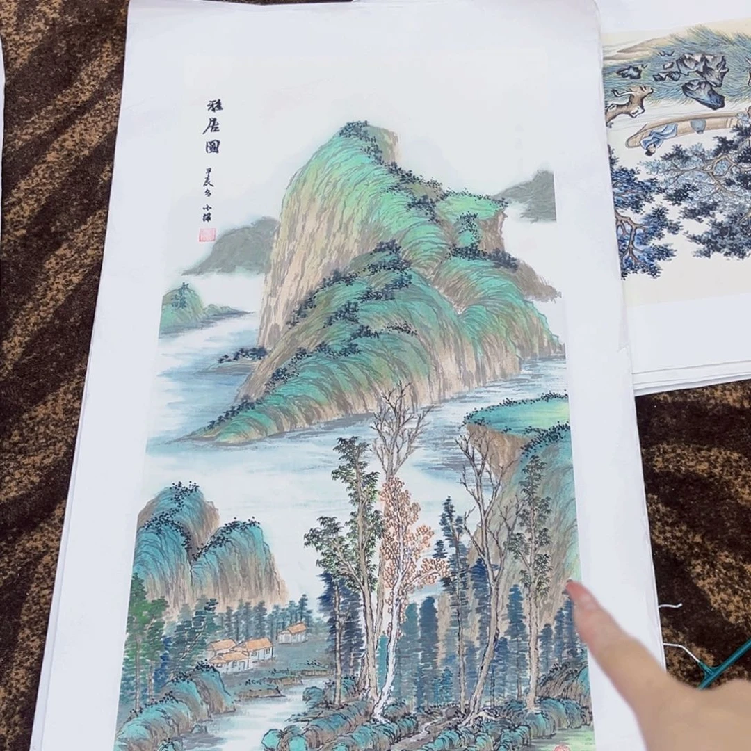 国画廖小满老师100.50绘画微瑕