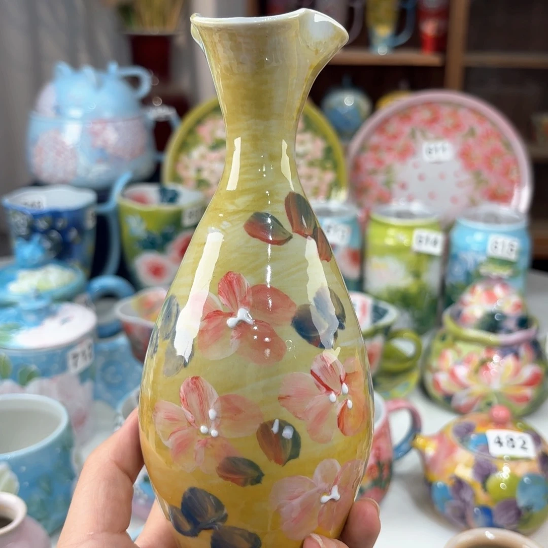 景德镇手绘高温釉下彩陶瓷茶具