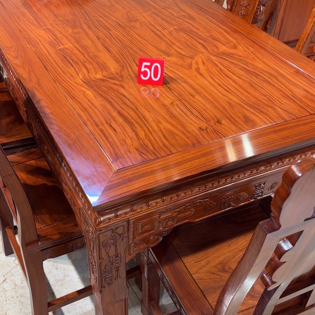 陏***安花梨木类柜类家具50号刺猬紫檀餐桌一套