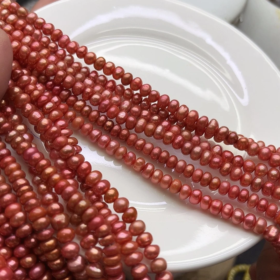 钛钢淡水珍珠项链