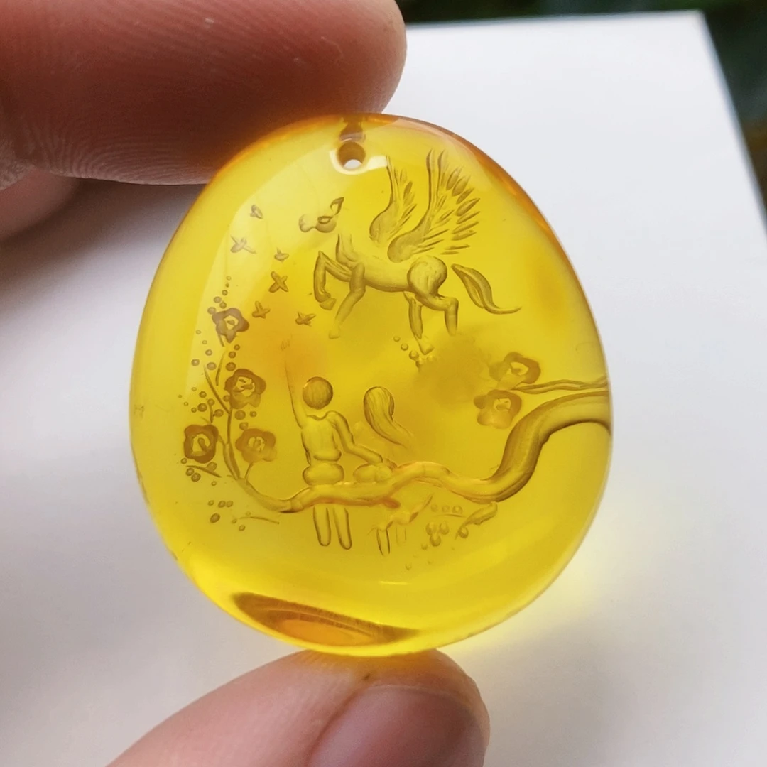 【闪购商品】金珀吊坠(不含链)未镶嵌