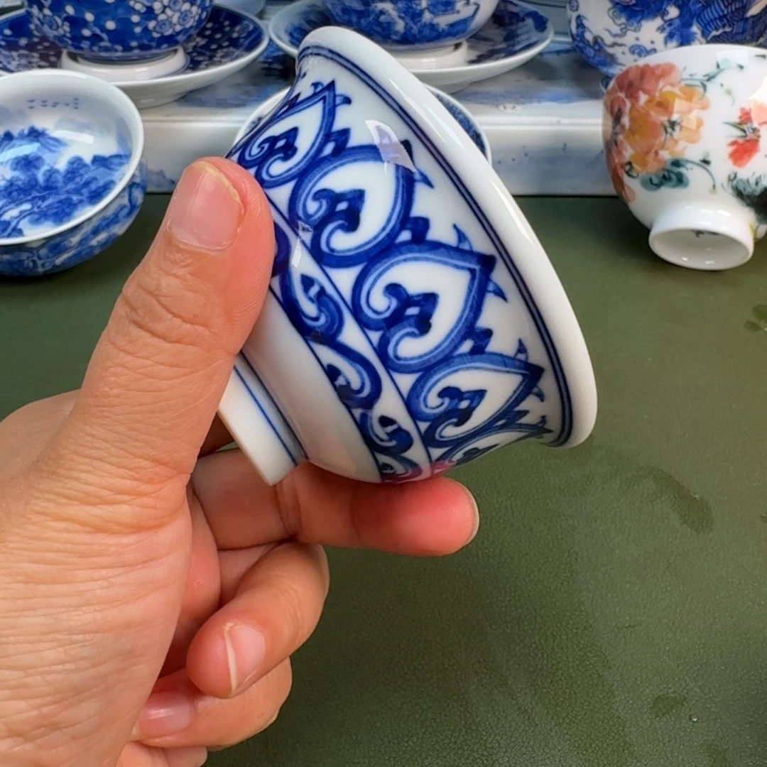 陶景德镇纯手绘茶具圆圆227