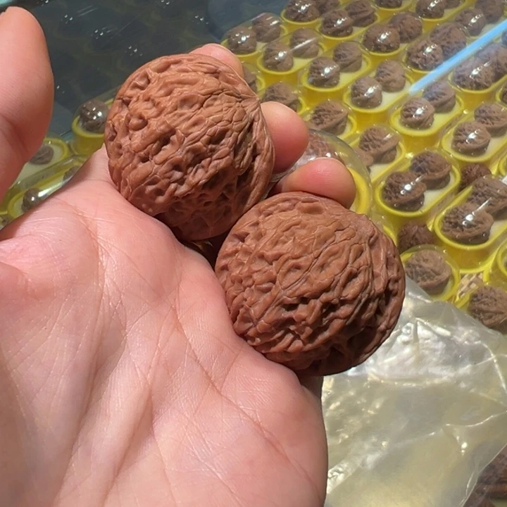 文玩核桃把件38磨盘