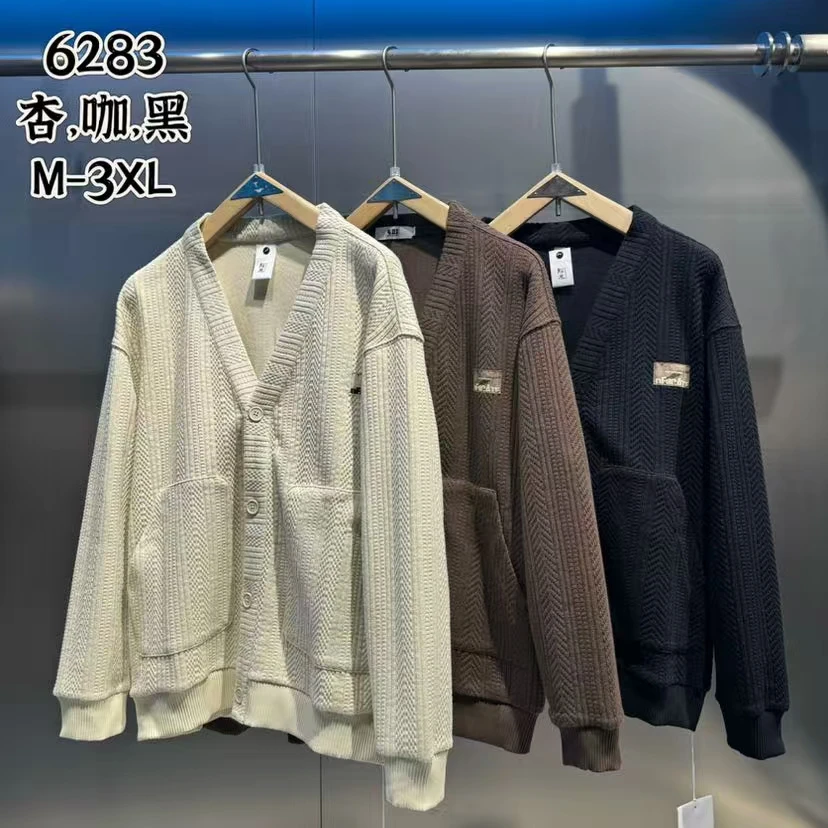 (Y-6283)#乐-2025新款春秋设计感针织潮牌外套