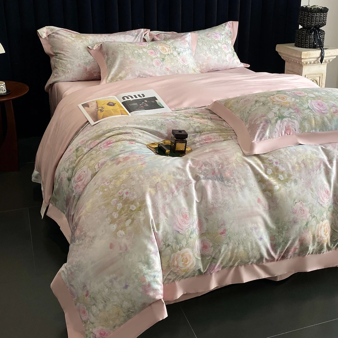 林小花【星河梦境】六件套梦幻浪漫高档长绒棉四件套床盖款可机洗