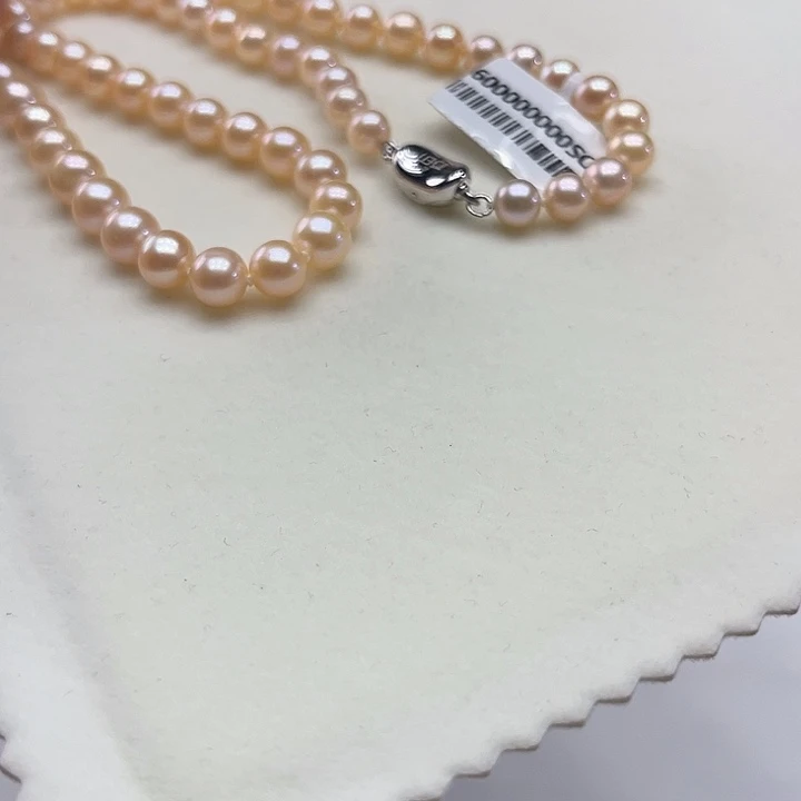 颈饰银S925镶嵌淡水珍珠卡7➕中国红