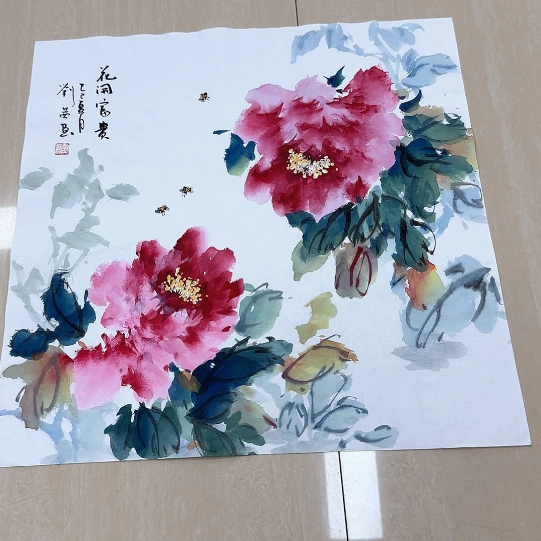 国画国画作品多次