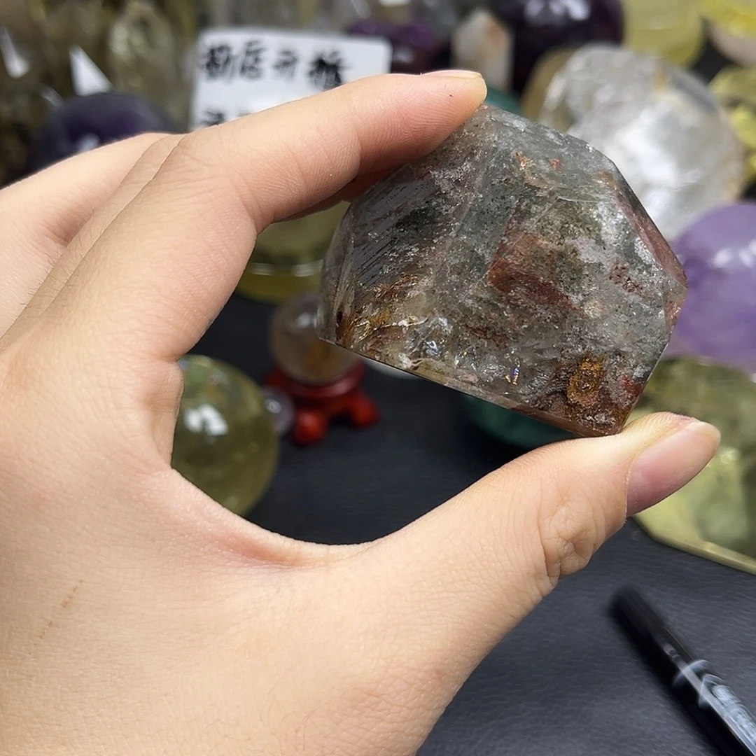 珠宝半成品紫晶未镶嵌410水晶石