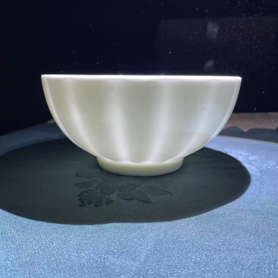 A412④】6.5英寸南瓜面碗2/4/6只纯白唐山骨瓷家用餐具混级