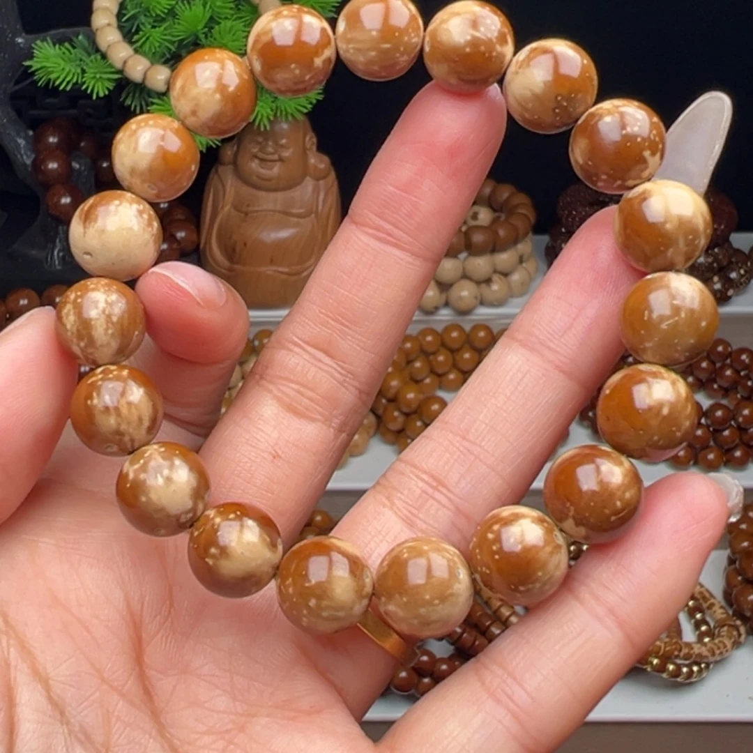 手串紫金鼠卡11+半实心花皮光珠 福利款