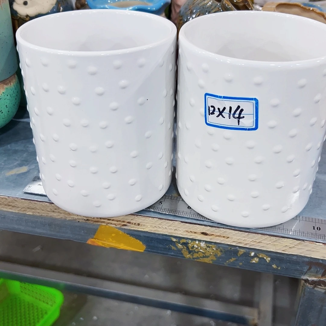 有孔，外贸尾单陶瓷花盆凑单10米包邮