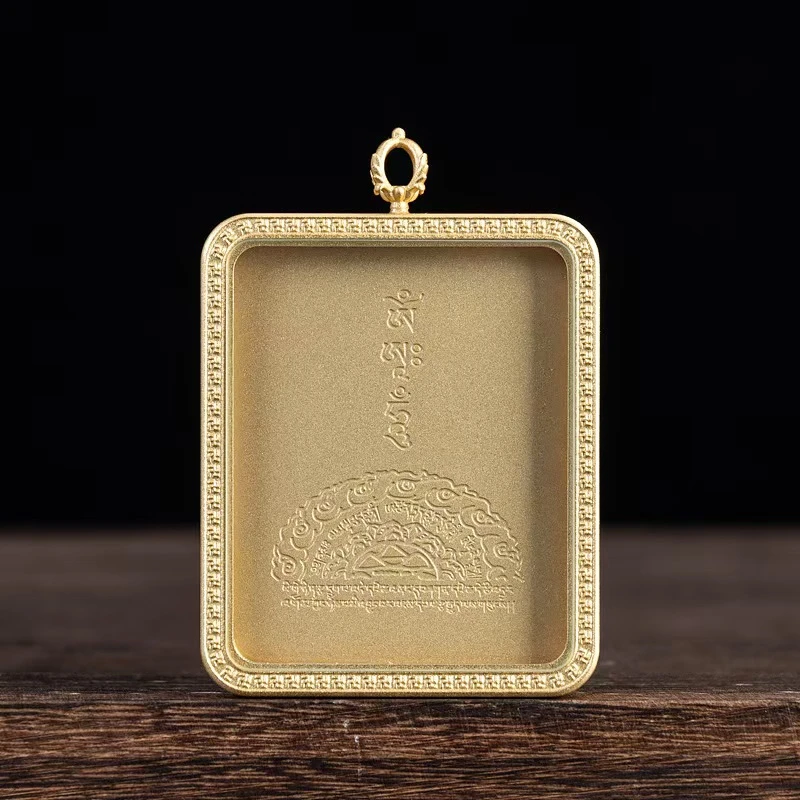 唐卡十项自在嘎乌盒钛钢（空盒）纯手工纯手工唐卡