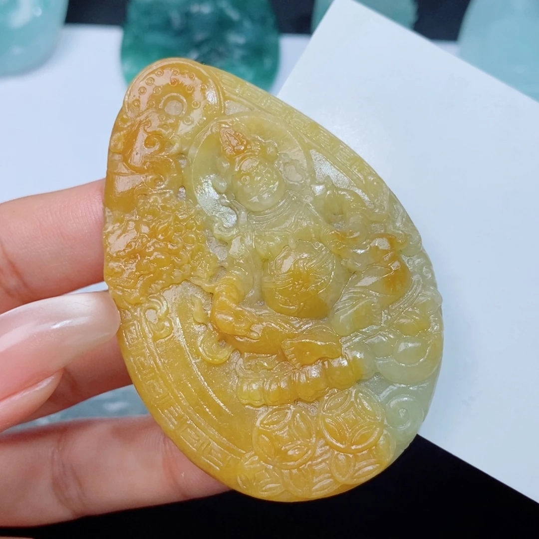 定制翡翠未镶嵌定制毛货翡翠挂件