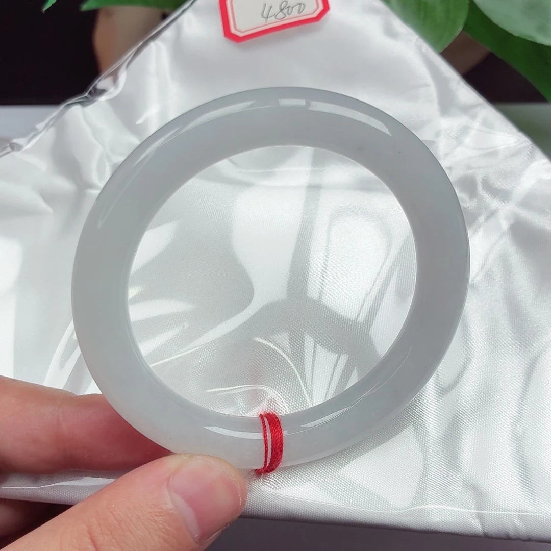 翡翠未镶嵌手镯圆条012