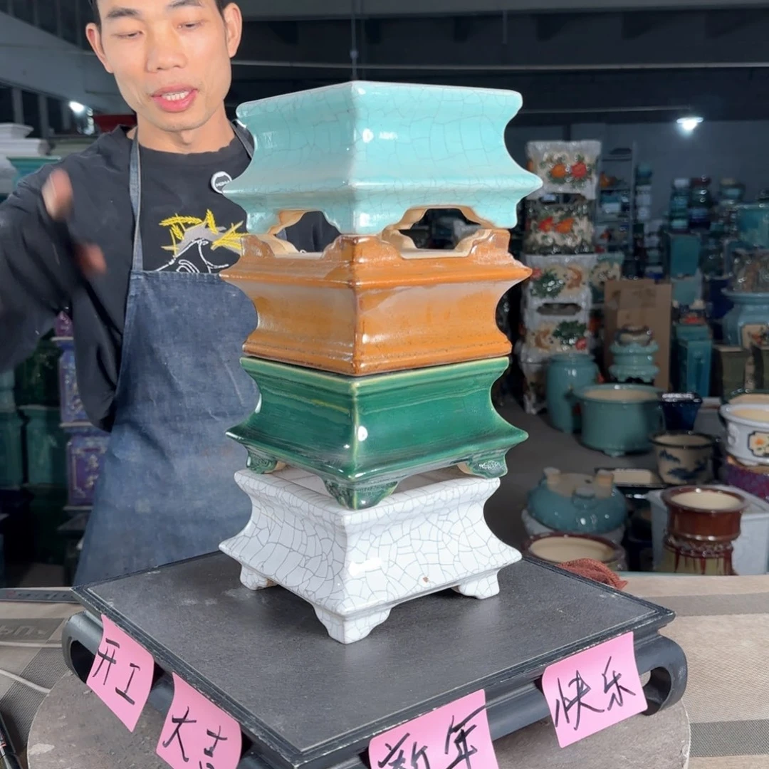 一风堂石湾花盆。微瑕