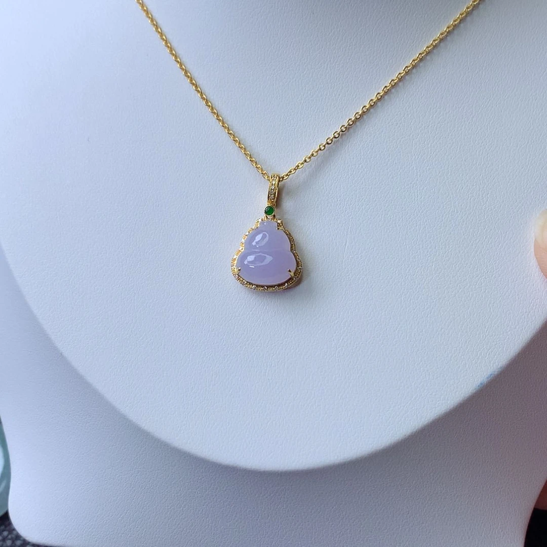 【闪购商品】吊坠(赠链)18K金镶嵌翡翠