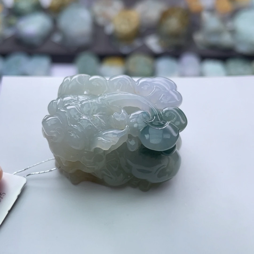 翡翠颈饰未镶嵌貔貅