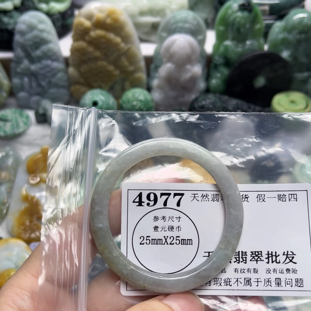 翡翠未镶嵌颈饰4977