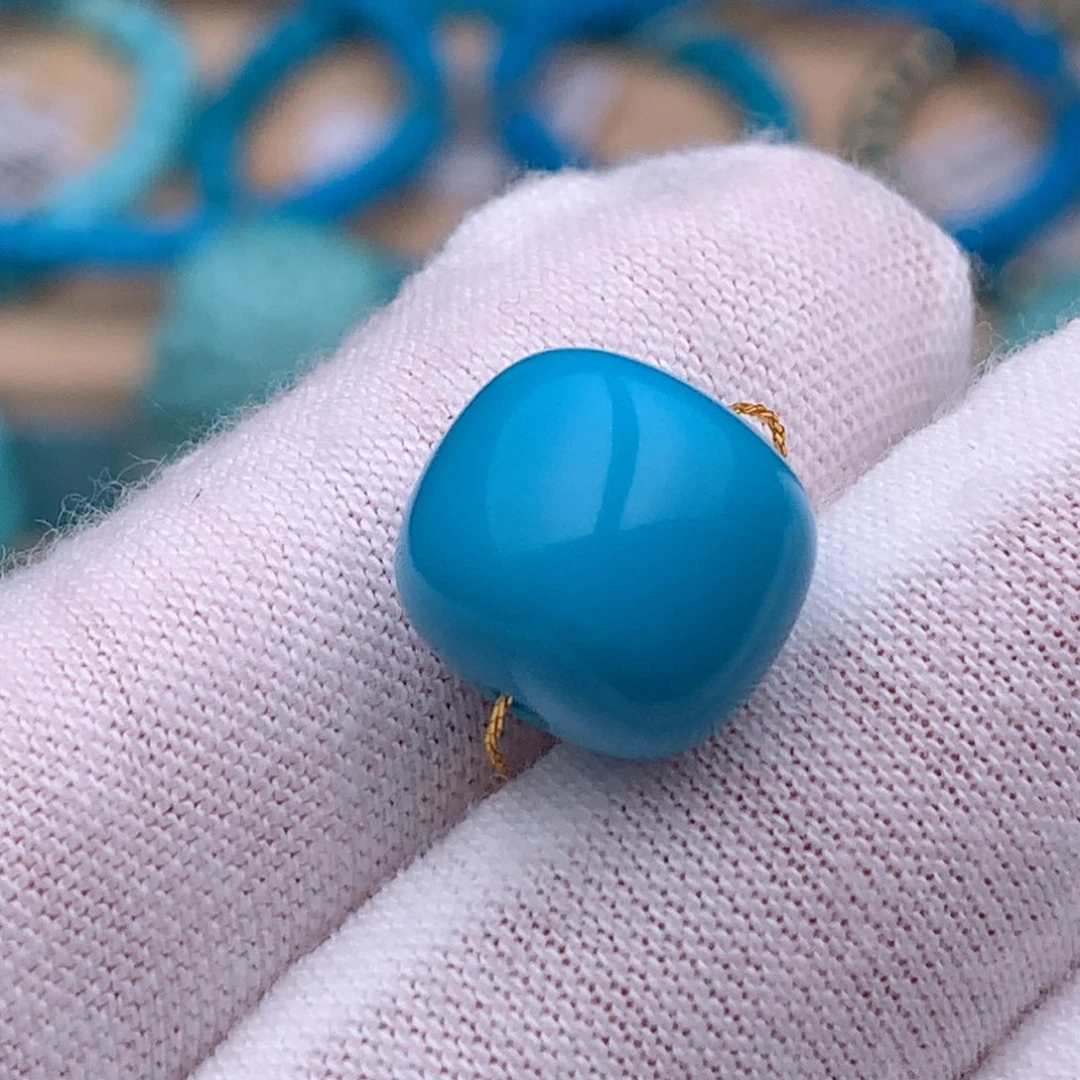 绿松石未镶嵌珠宝奇石12.4mm