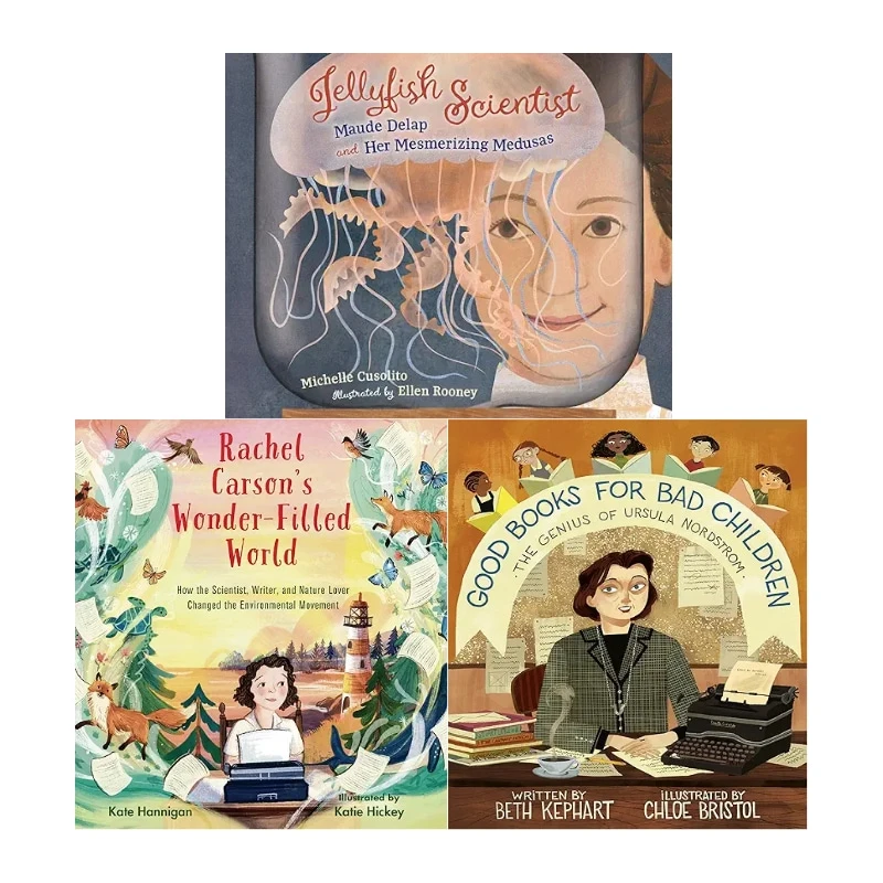 Rachel Carson's +Maude Delap+Genius of Ursula人物传记3册精装