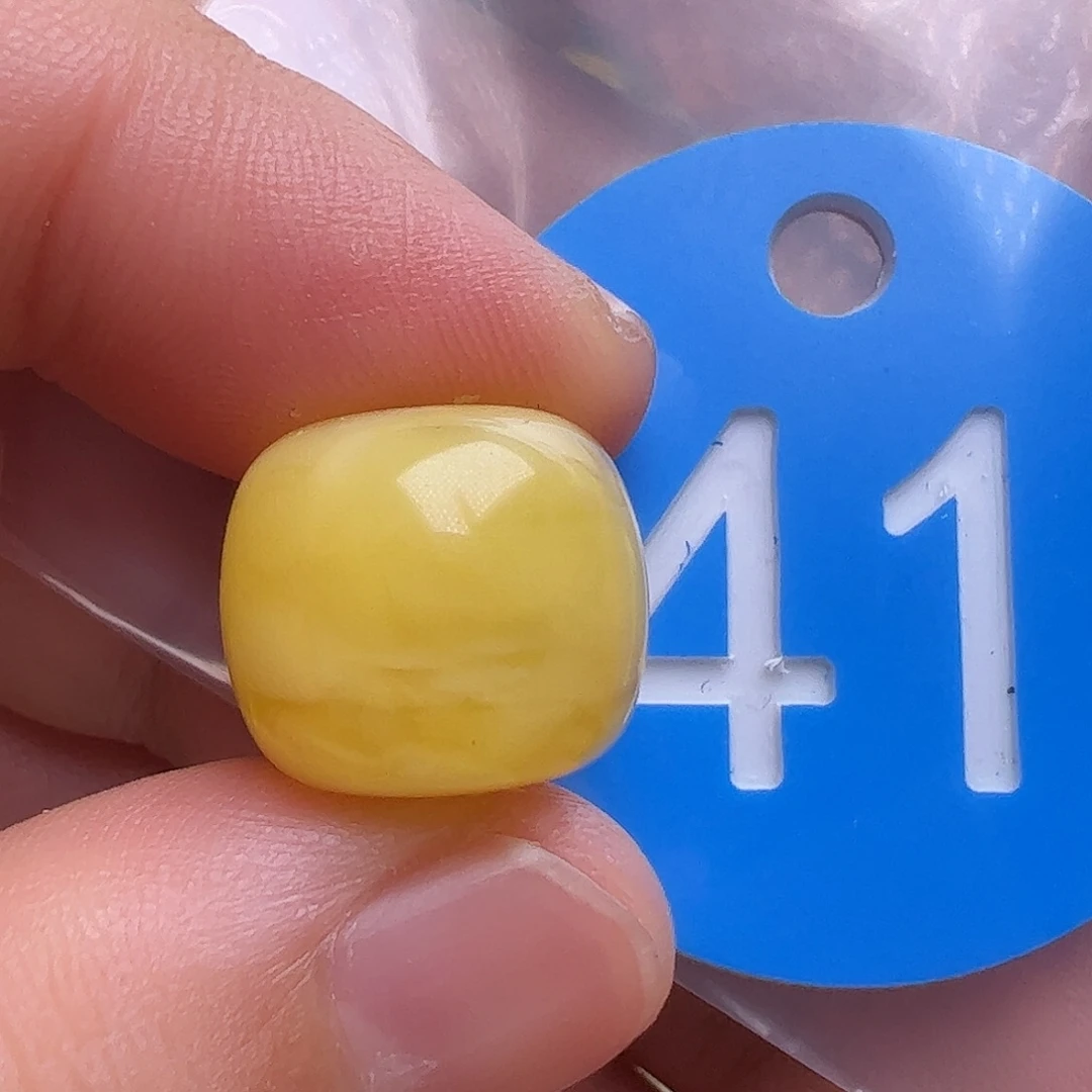 未镶嵌蜜蜡裸石冰线14m m