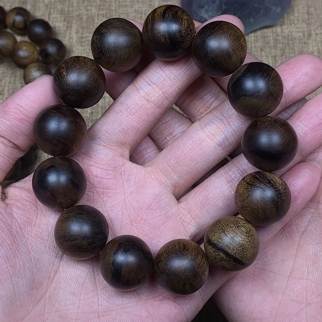沉香手串越南芽庄白棋楠1.8