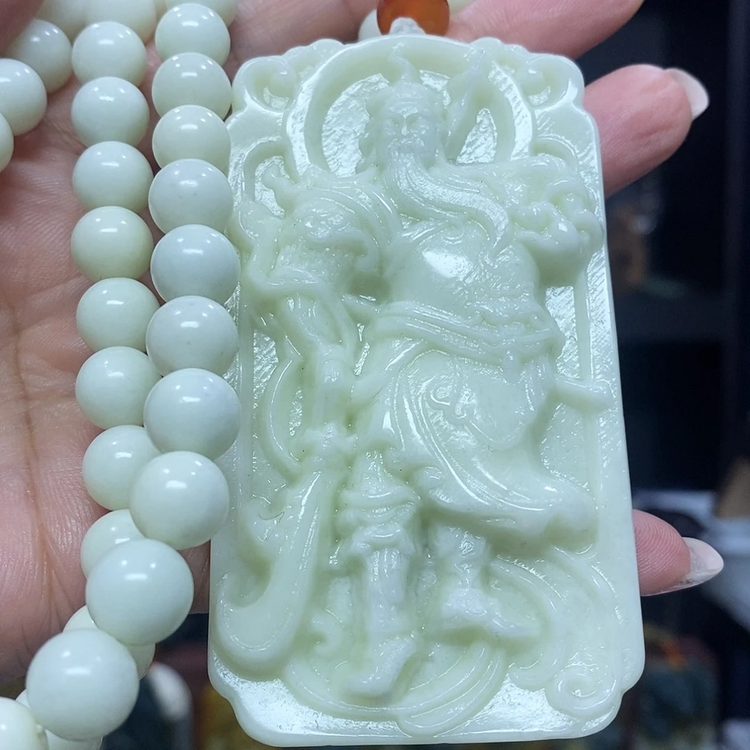 未镶嵌岫玉挂件吊坠项链