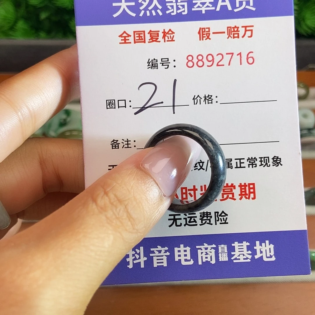 翡翠戒圈未镶嵌2716......
