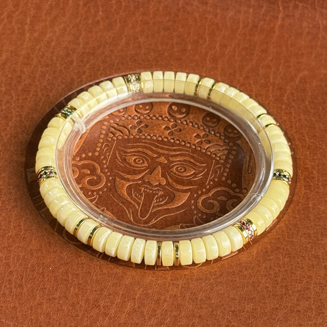 【毛韵雅集】手串94 精工文玩药片琉璃手串6mm