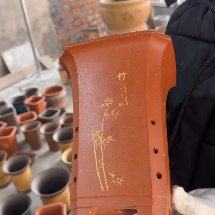 紫砂紫砂花盆23*16