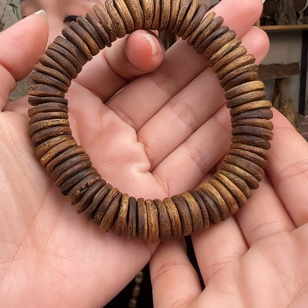 沉香手串海南金沙叶药片多样性发货一条1.3mm