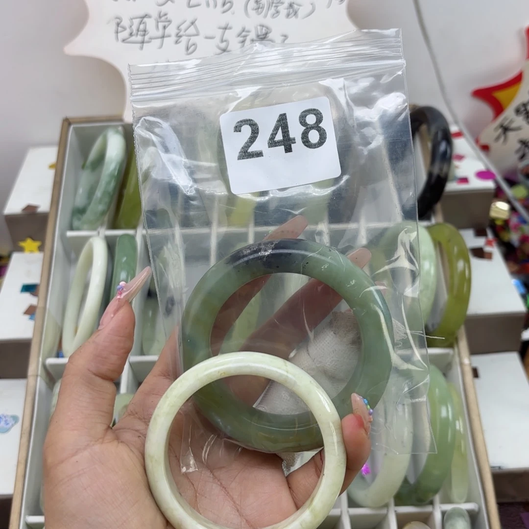 蛇纹石玉未镶嵌手镯喵*