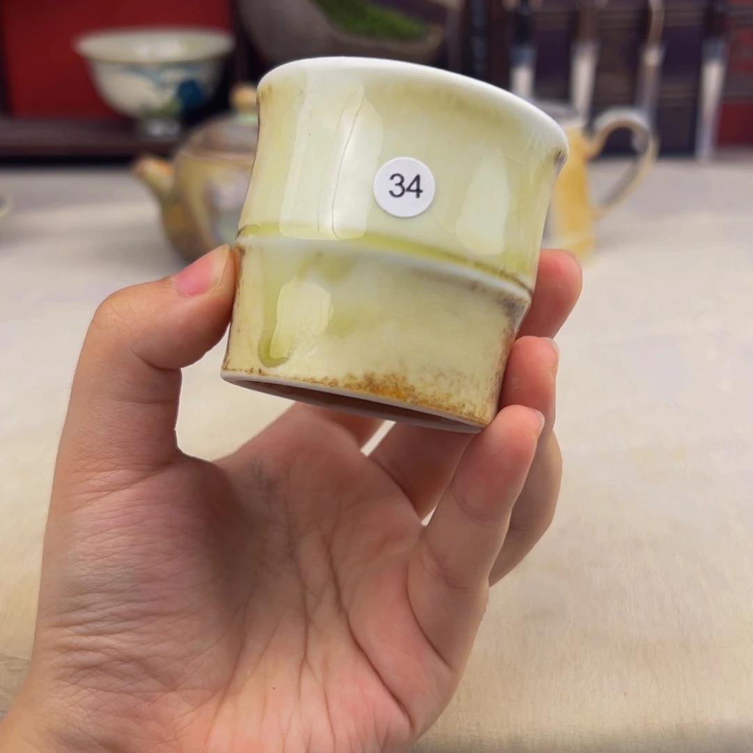 杯子纯手工柴烧主人杯