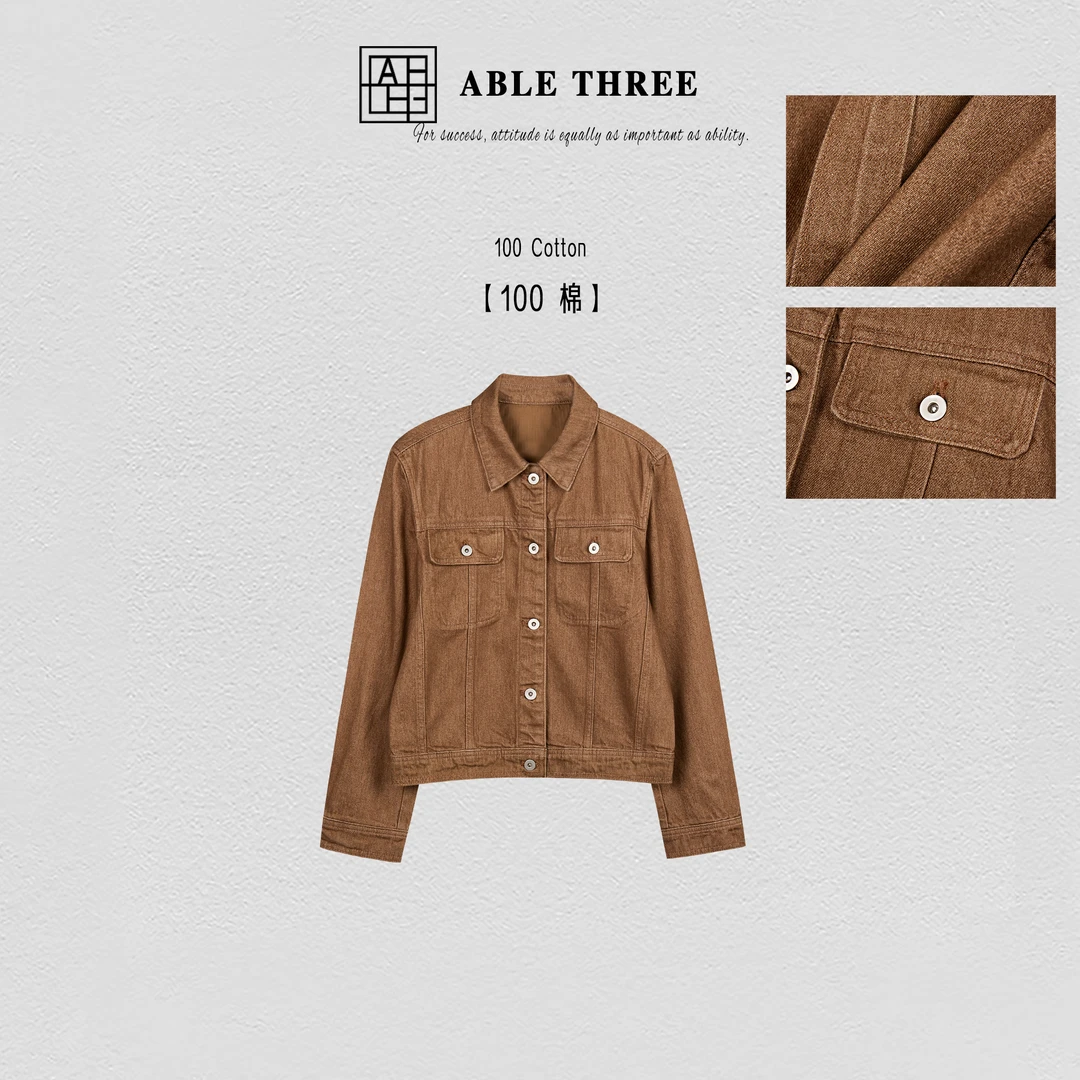 ABLE THREE 翻领复古工装长袖夹克  QR-SS9681