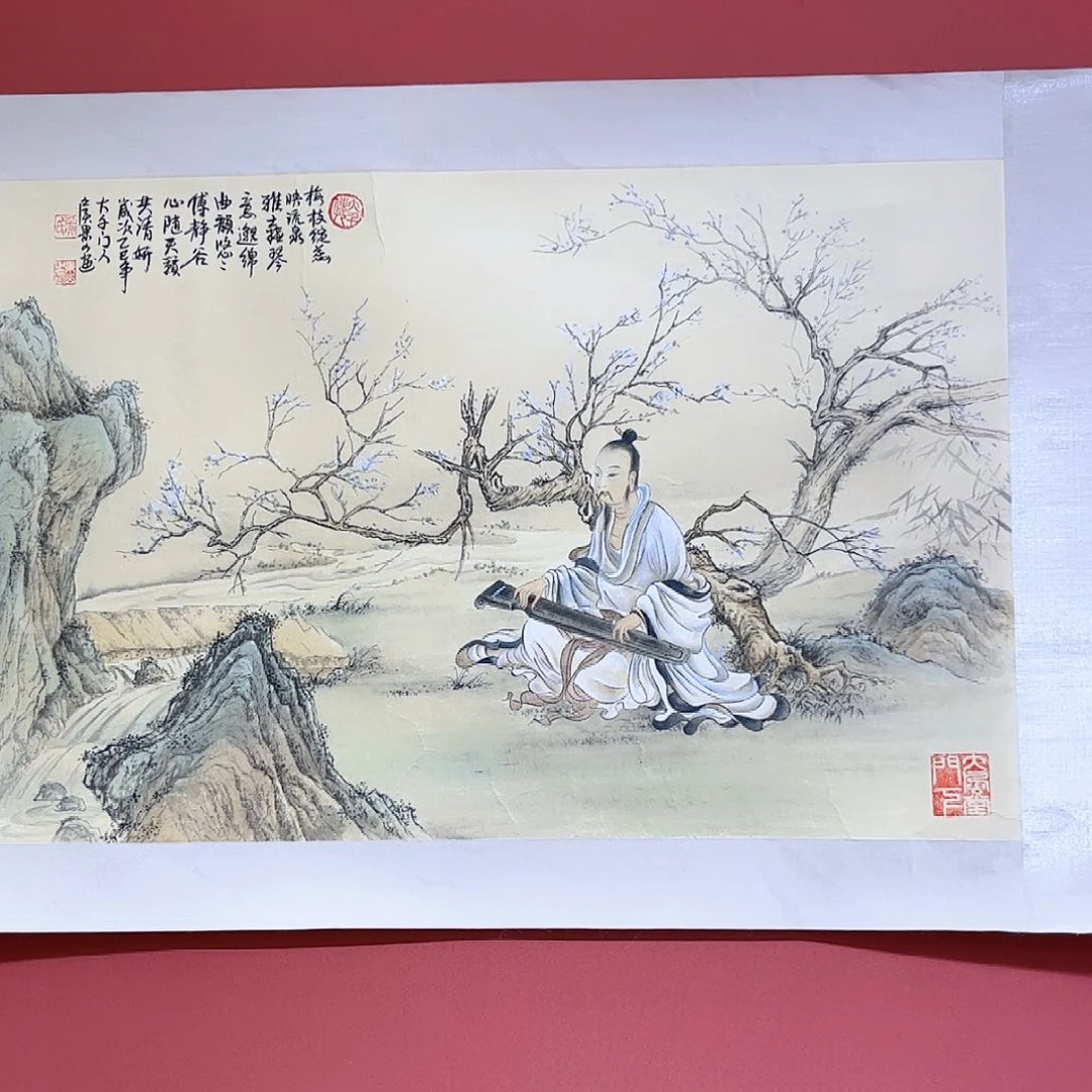 国画侯果山老师亲笔手绘作品朵