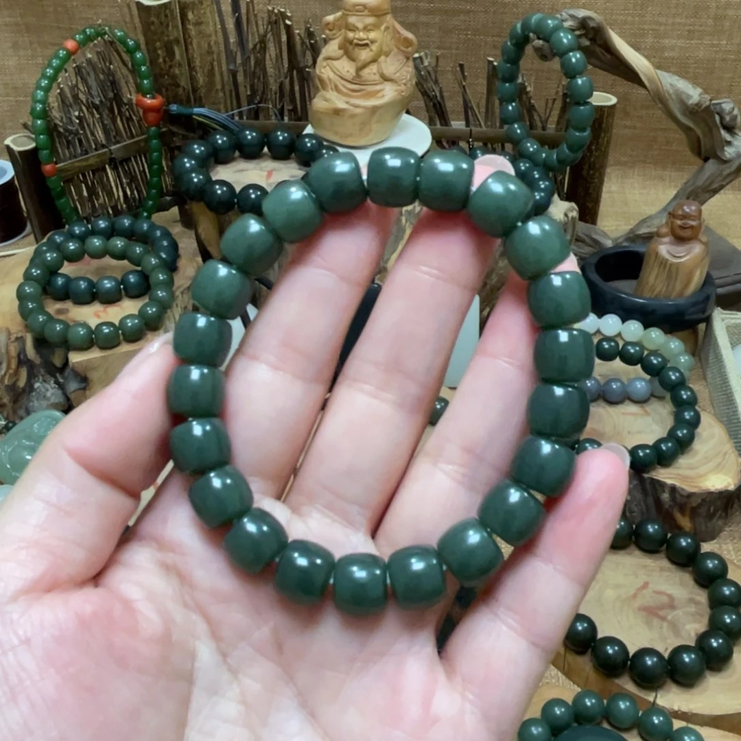 手链未镶嵌和田玉（糖玉）