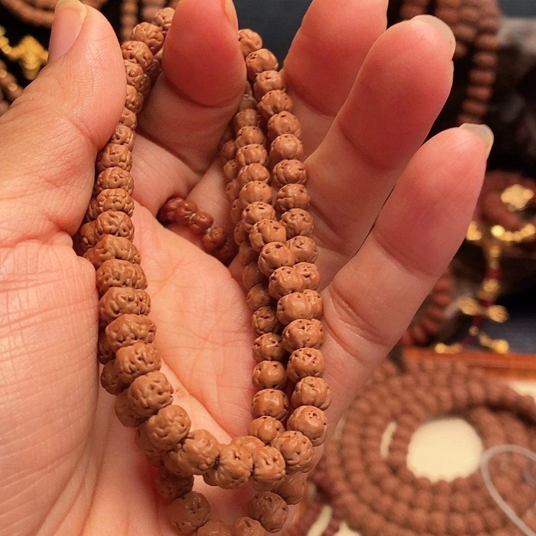 悟***尘金刚菩提把件佛手定制108卡6.5