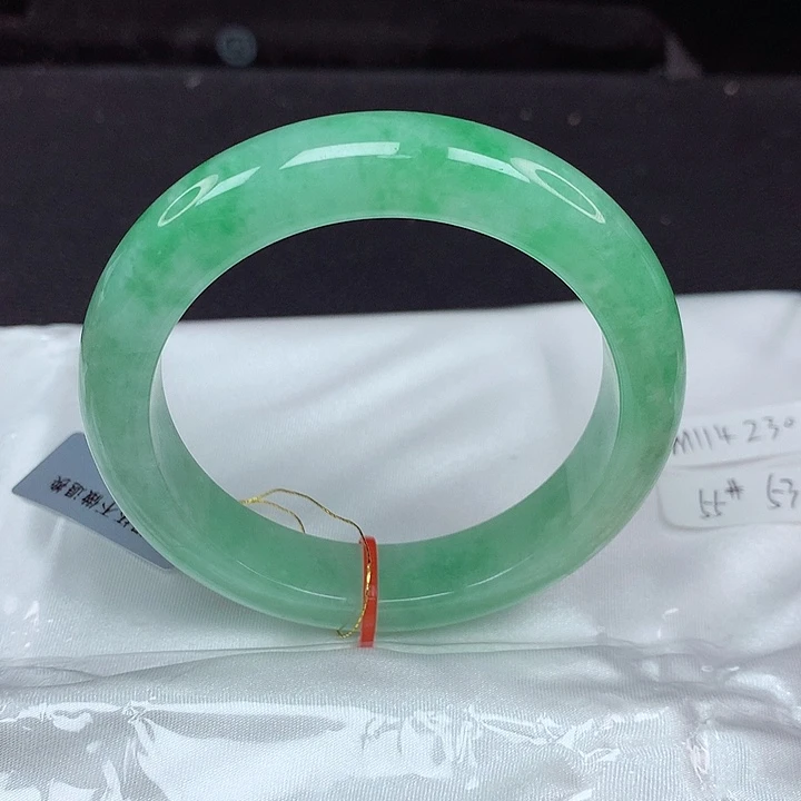 翡翠未镶嵌手镯55圈230