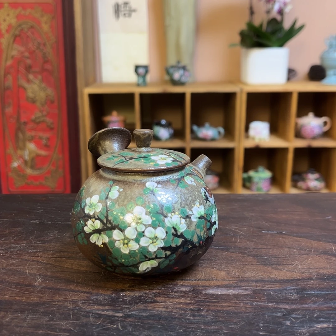 柴烧手工手绘陶瓷