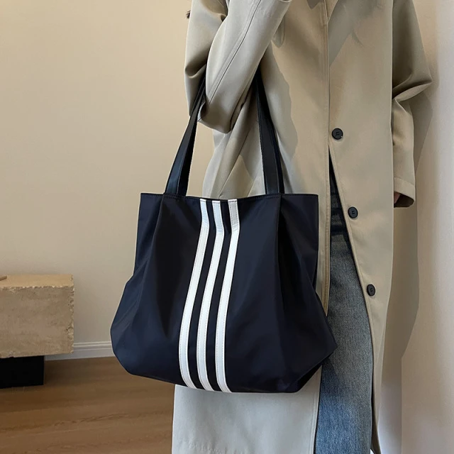 慵懒风大容量帆布包女新款2025韩国时尚手提袋学生上课通勤托 托