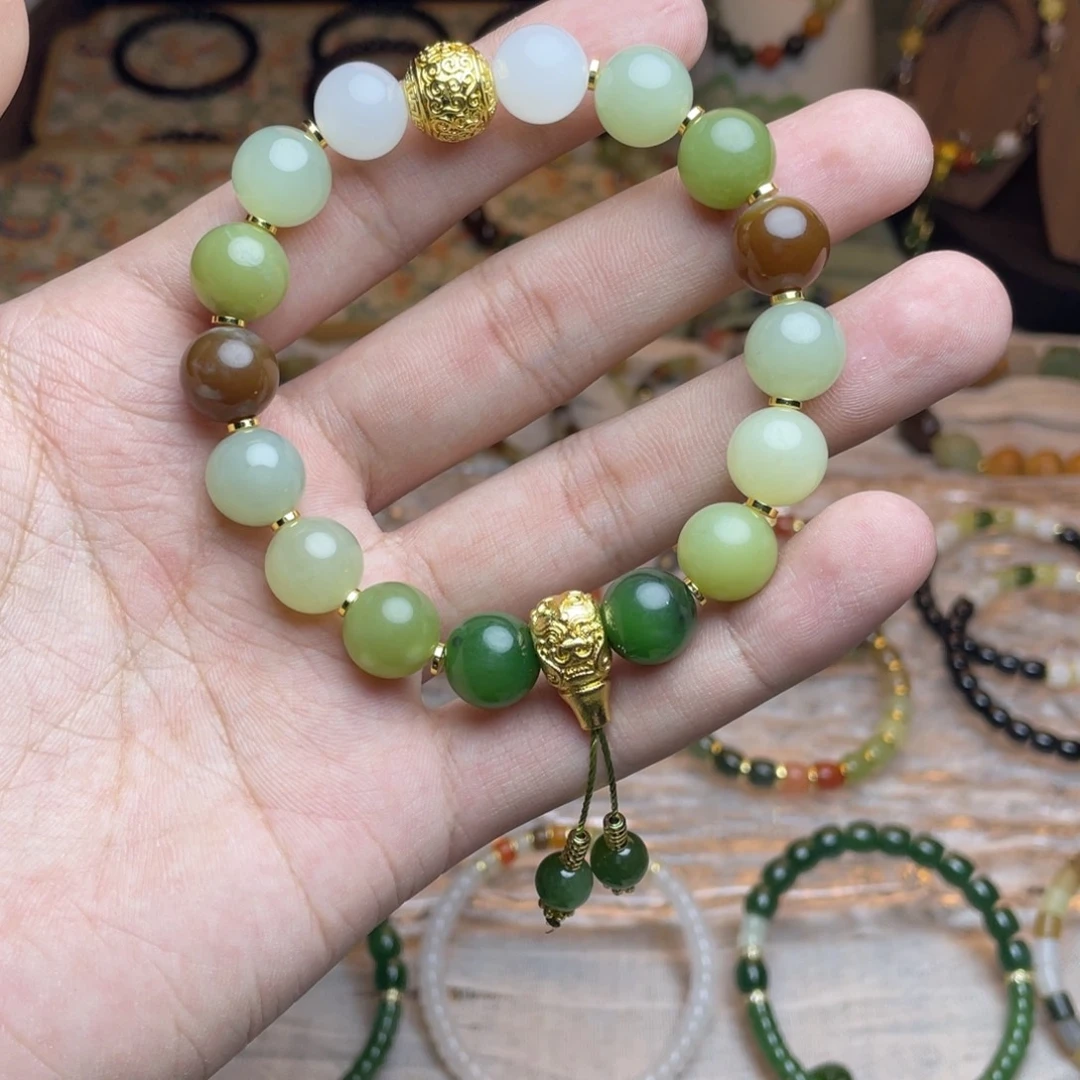 和田玉未镶嵌手链