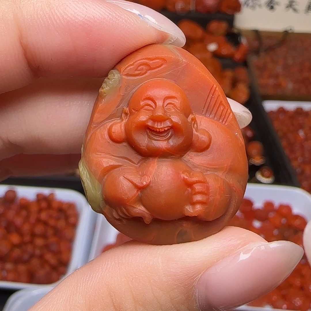 南红玛瑙未镶嵌吊坠(不含链)