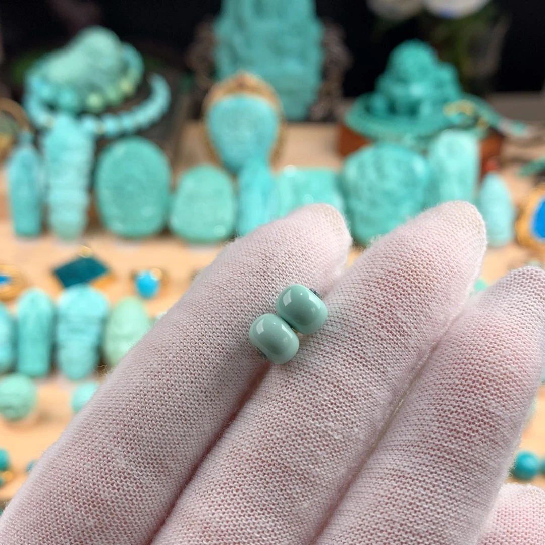 绿松石未镶嵌配珠卡7.6